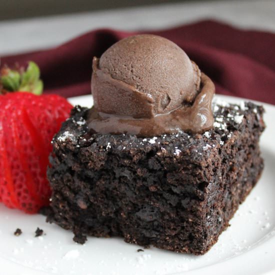 Healthy Brownies a la Mode - Recipe photo by whatstheovenonfor