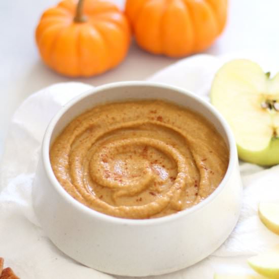 Pumpkin Pie Dessert Hummus - Recipe photo by thymeandtoast