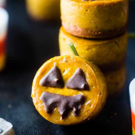 Vegan Mini Pumpkin Cheesecakes - Recipe photo by foodfaithfitness