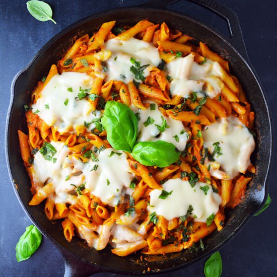No-Boil Baked Penne with Mozzarella - Recipe photo by Kitchen Swagger