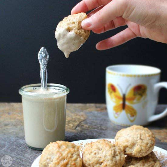 Coffee Doughnut Holes - Recipe photo by glueandglitter