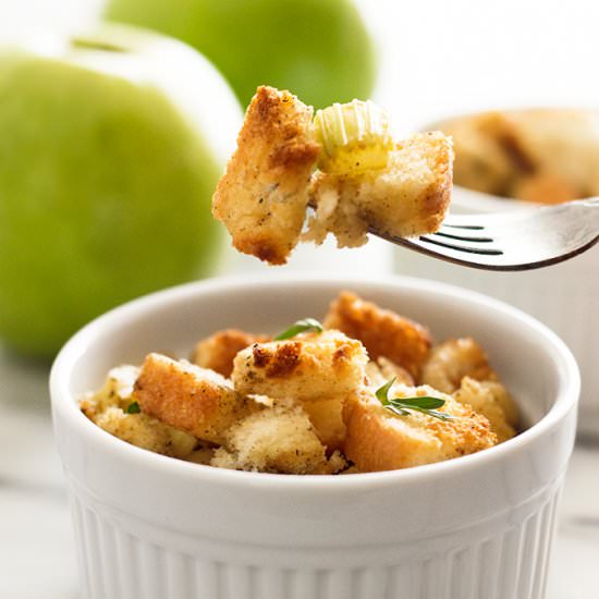 Easy Apple Stuffing for Two - Recipe photo by BakingMischief