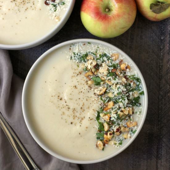Apple Cider Cauliflower Soup - Recipe photo by turniptheoven