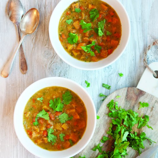 Sweet Potato Lentil Soup - Recipe photo by pure ella