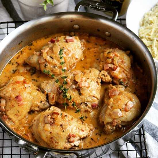 Chicken in Mustard Sauce - Recipe photo by the hungry bluebird