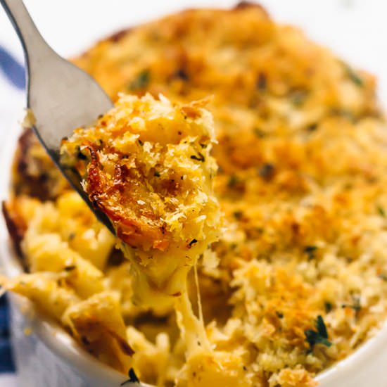 One Skillet Pumpkin Mac and Cheese - Recipe photo by jessicainthekitchen