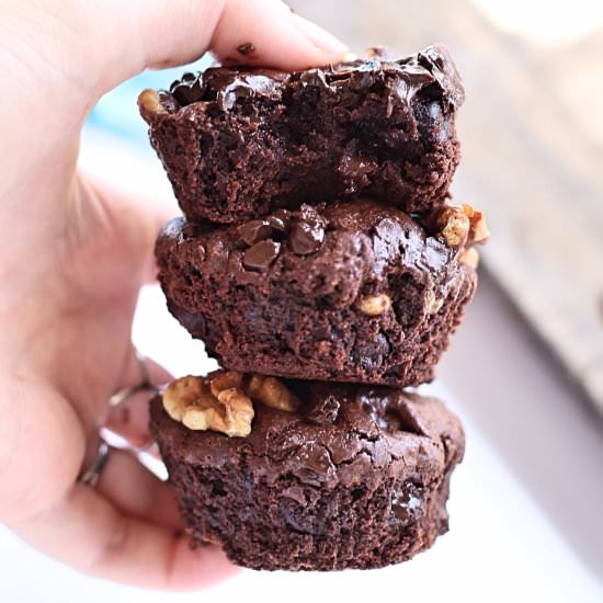 Rich Brownie Muffins - Recipe photo by trufflesandtrends