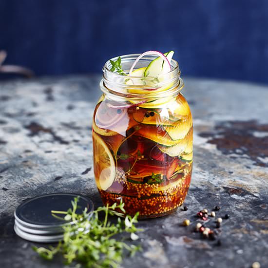 Sweet and sour pickled Zucchini - Recipe photo by sabrinasue