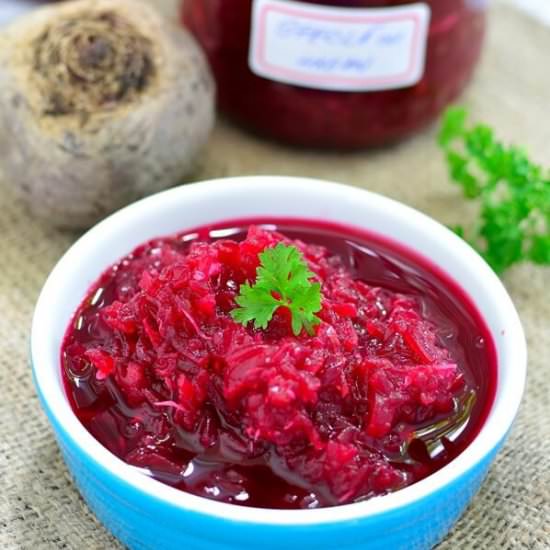 Beetroot salad with horseradish - Recipe photo by bucate_aromate