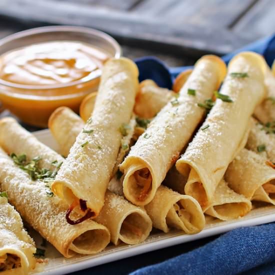 Baked Pulled Pork Taquitos - Recipe photo by Kleinworth &amp; Co