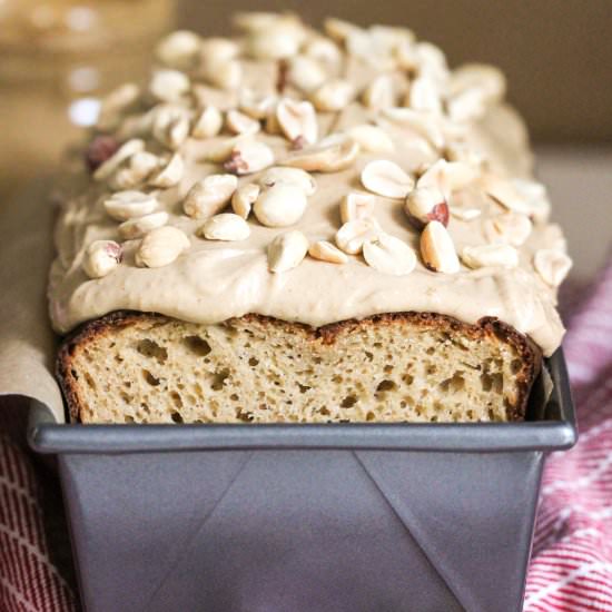 Healthy Peanut Butter Pound Cake - Recipe photo by dessertswithbenefits