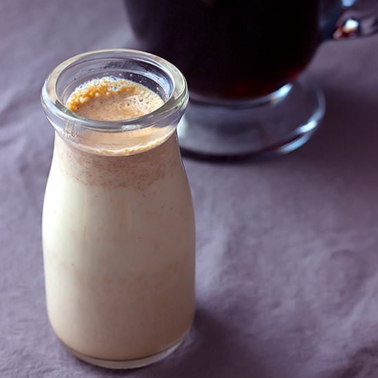 Pumpkin Spice Coffee Creamer - Recipe photo by The Wholesome Dish