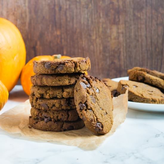 Pumpkin Chocolate Chip Cookies - Recipe photo by WhittyPaleo