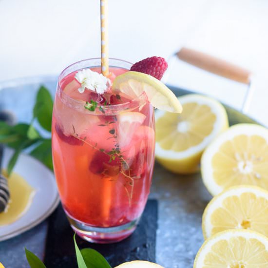 Raspberry Lemon Drop - Recipe photo by theadventurebite