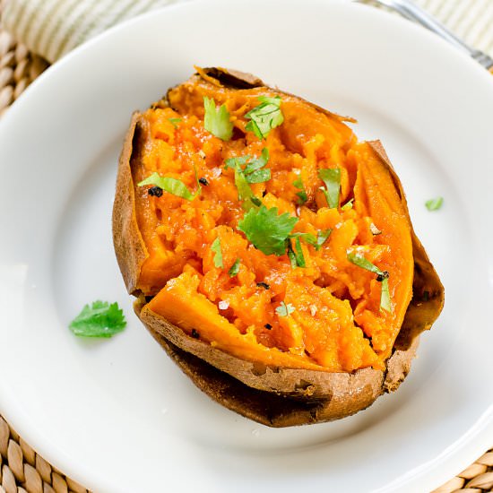 Slow Cooker Sweet Potatoes - Recipe photo by Cook Eat Well