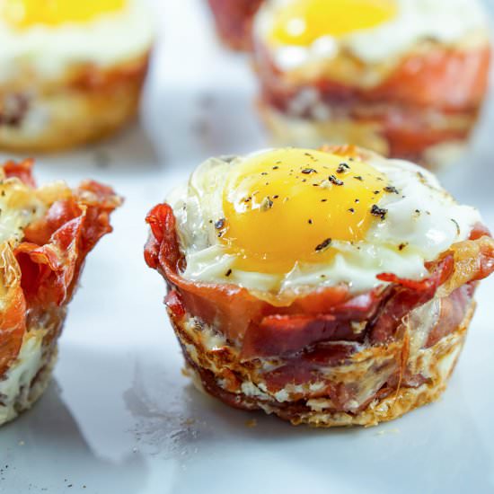 Prosciutto Sweet Potato Breakfast Nest - Recipe photo by Eat Your Way Clean