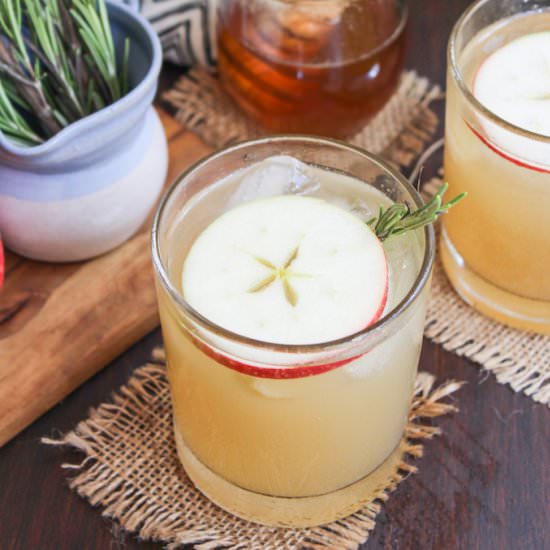 Apple Bees Knees Cocktail - Recipe photo by asaucykitchen