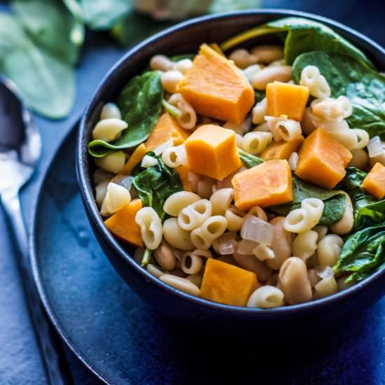 Sweet Potato Minestrone Soup - Recipe photo by ALifeWellConsumed