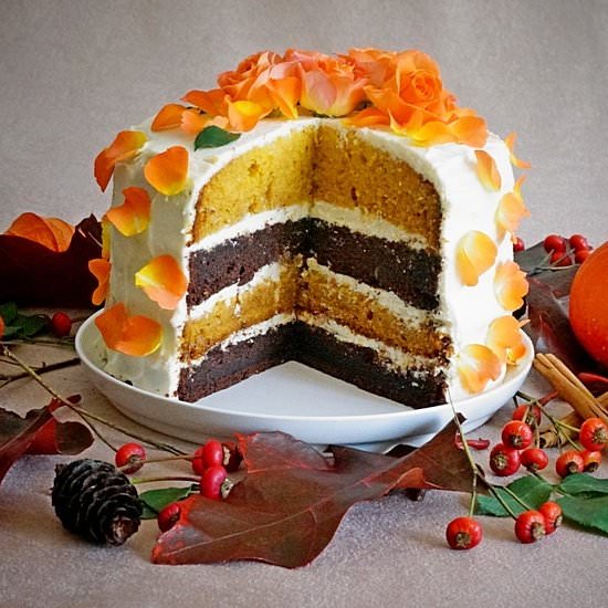 Pumpkin Layer Cake with Mascarpone - Recipe photo by lacuisinedesimona