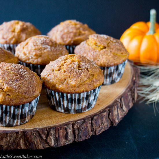 Cinnamon Sugar Pumpkin Muffins - Recipe photo by littlesweetbaker
