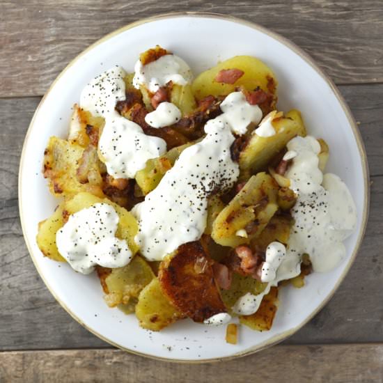 Bratkartoffeln – German Fries - Recipe photo by Inside the rustic kitchen
