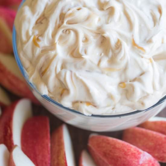 Whipped Caramel Apple Dip - Recipe photo by tastesbetterfromscratch