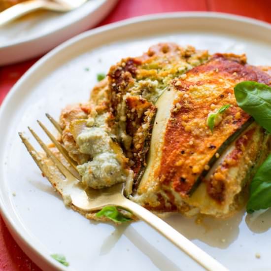 8-ingredient Zucchini Lasagna - Recipe photo by minimalist baker