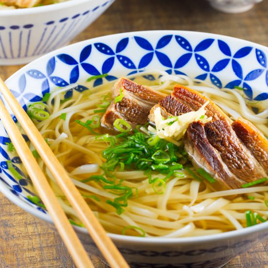 Soy Braised Pork Belly Noodle - Recipe photo by ricewitheverything