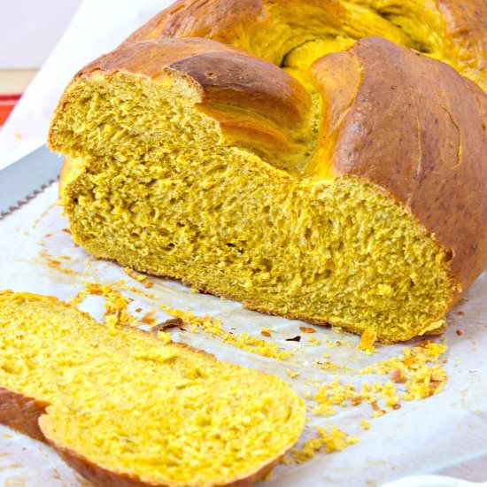 pumpkin challah bread - Recipe photo by certifiedpastryaficionado