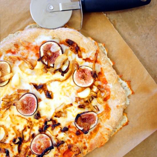 Fig + Caramelized Onion Pizza - Recipe photo by spill the greens