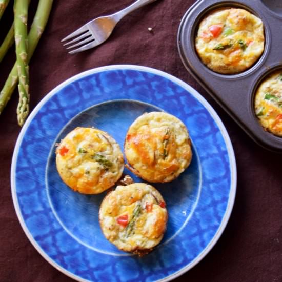 Asparagus Mushroom Frittatas - Recipe photo by naturalfitdiet