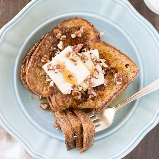 Pumpkin French Toast - Recipe photo by Kristine Underwood
