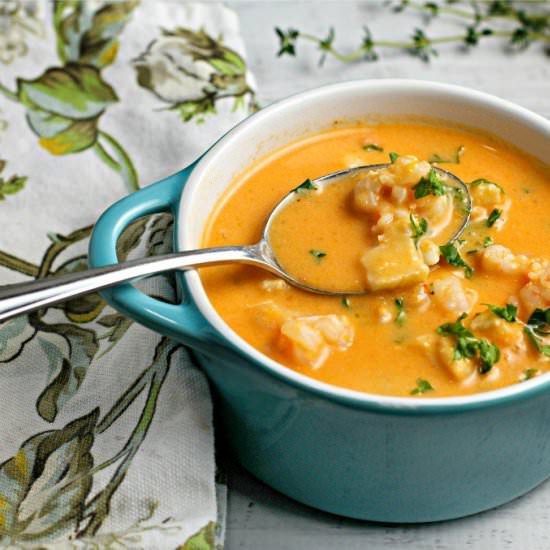 Creamy Tomato Seafood Bisque - Recipe photo by DishofDailyLife