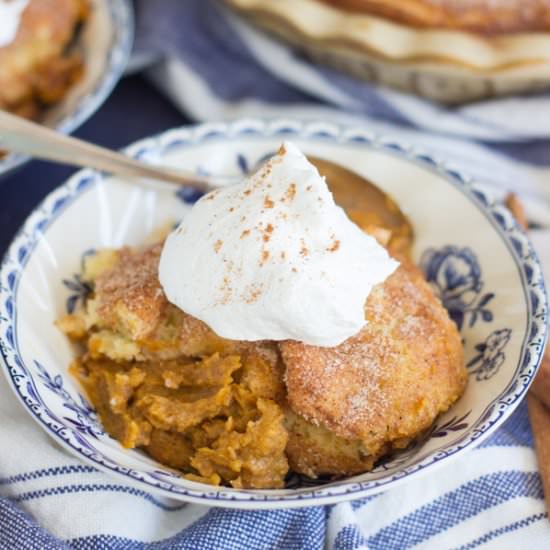 Pumpkin Snickerdoodle Cobbler - Recipe photo by thegoldlininggirl