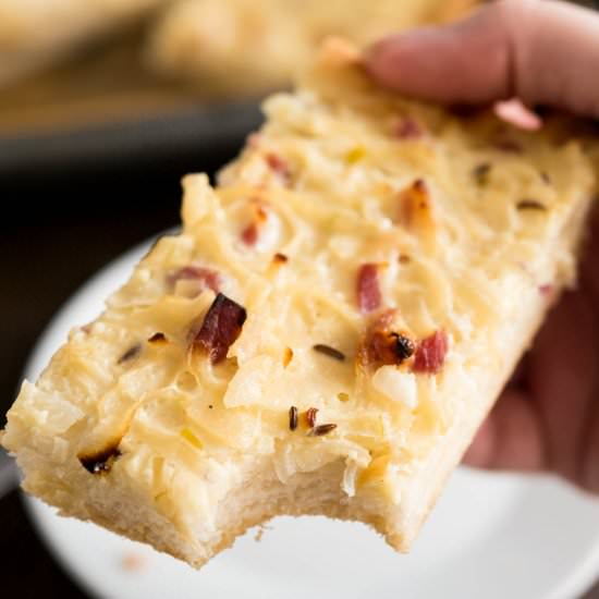 Easy Onion Tart Recipe - Recipe photo by platedcravings