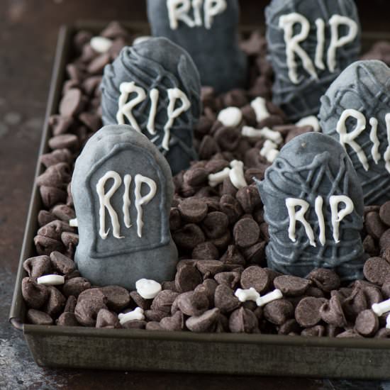 Nutter Butter Tombstones - Recipe photo by thefirstyearblog