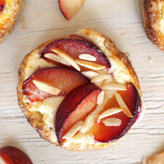 Plum & Almond Breakfast Pastries - Recipe photo by Everyday Gourmet with Blakely