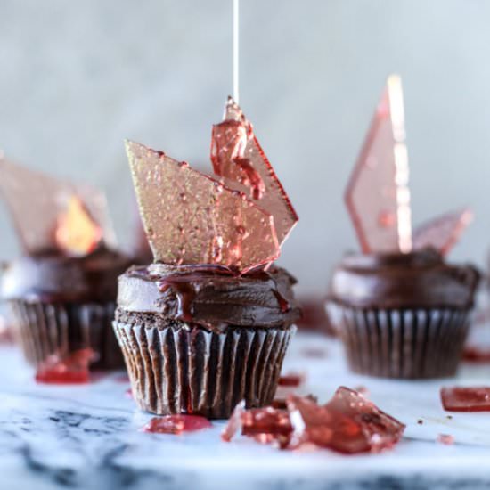 devil’s food cupcakes - Recipe photo by HowSweetEats