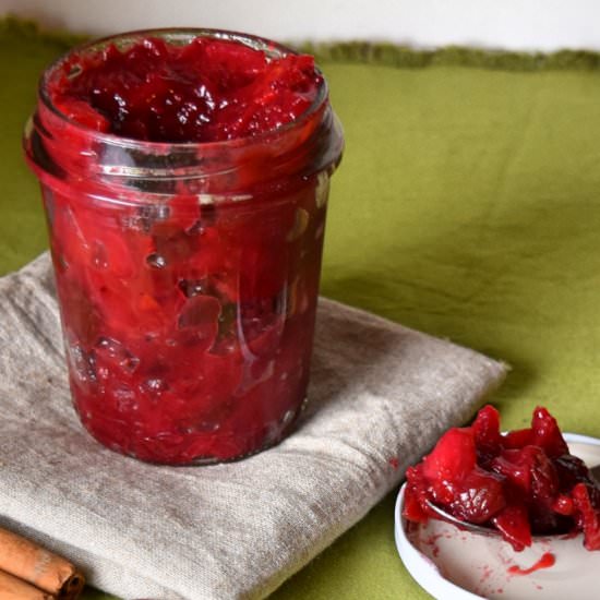 Cranberry Mixed Fruit Chutney - Recipe photo by naturalfitdiet