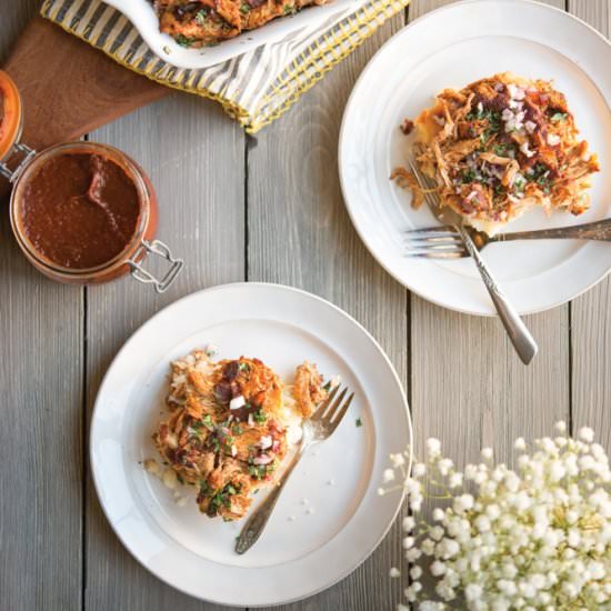 BBQ CHICKEN POTATO CASSEROLE - Recipe photo by FreeRange Human