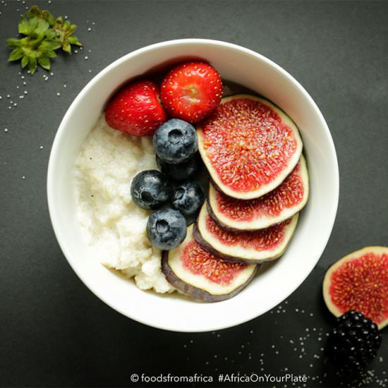 Acha (Fonio) Breakfast Porridge Bow - Recipe photo by foodsfromafrica