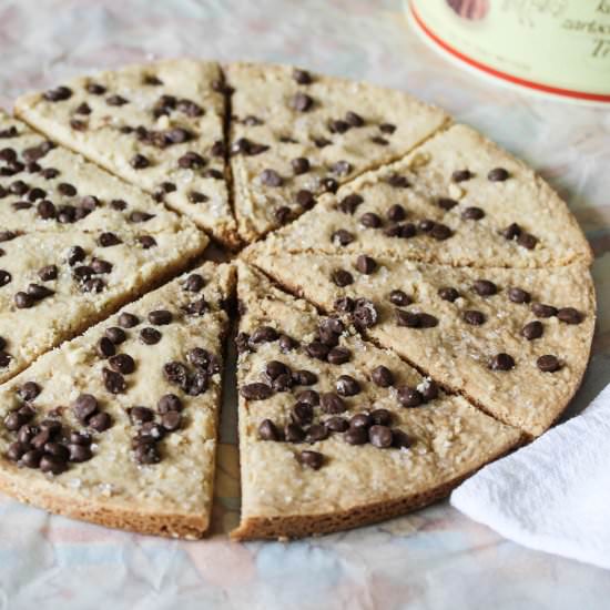 Chocolate Chip Shortbread Triangles - Recipe photo by JayofBaking