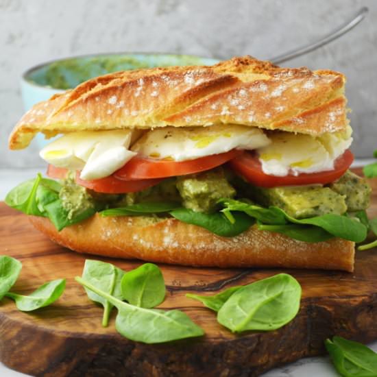 Chicken Pesto Ciabatta - Recipe photo by Inside the rustic kitchen