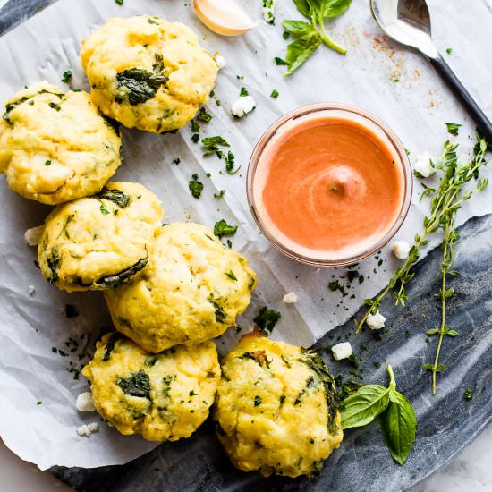 Oven Baked Garlic Herb Cod Cakes - Recipe photo by Cotter Crunch
