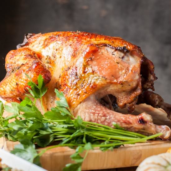Cider Maple Roast Turkey - Recipe photo by FortheChef