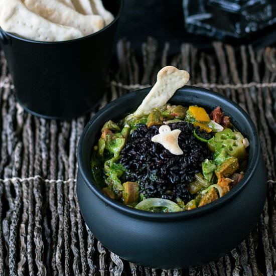 Swamp Monster Slow Cooker Jackfruit - Recipe photo by geekypoet
