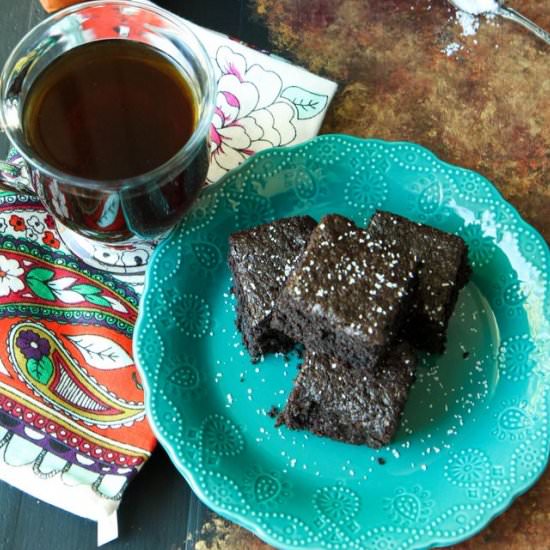 Gluten-Free Sea Salt Brownies - Recipe photo by momadvice