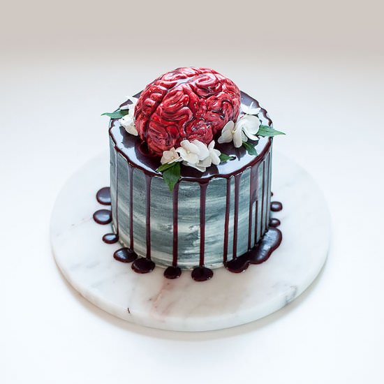 Halloween Bloody Brain Cake - Recipe photo by chickytreats
