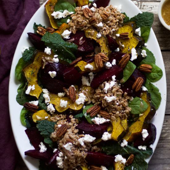 Roasted Beet and Acorn Squash Salad - Recipe photo by My Diary of Us