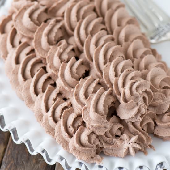Chocolate Whipped Cream - Recipe photo by thefirstyearblog